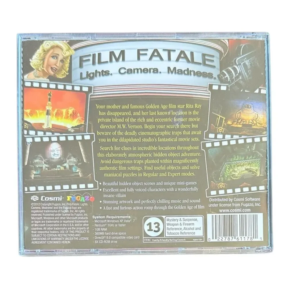 Film Fatale PC Game CD ROM 2012